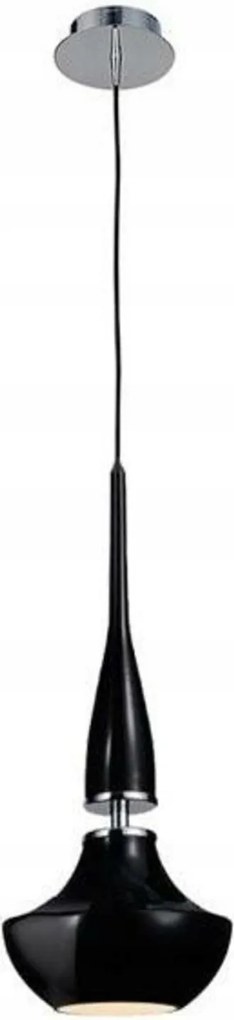 AZzardo Tasos függeszték 1x E14 25W izzó nélkül 15cm IP20, fekete