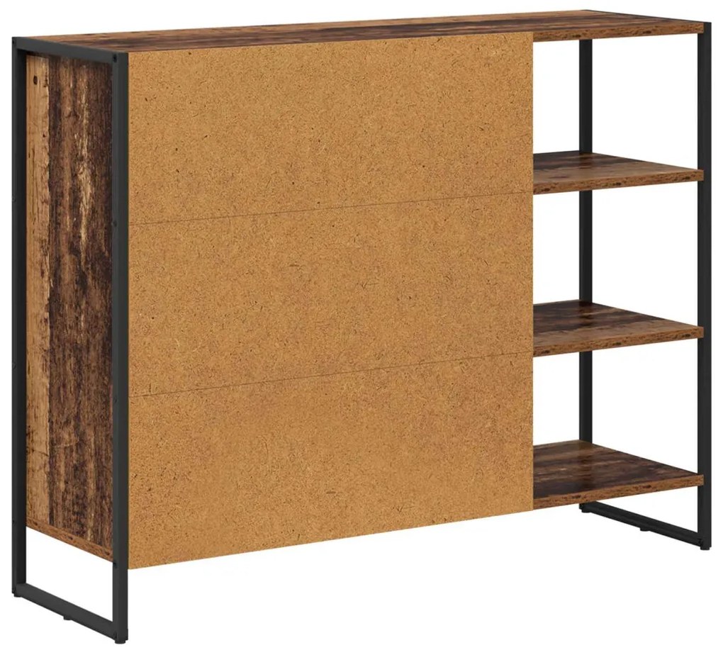 Oldalsó szekrény Öreg fa 96.5 x 30 x 75 cm Faanyag