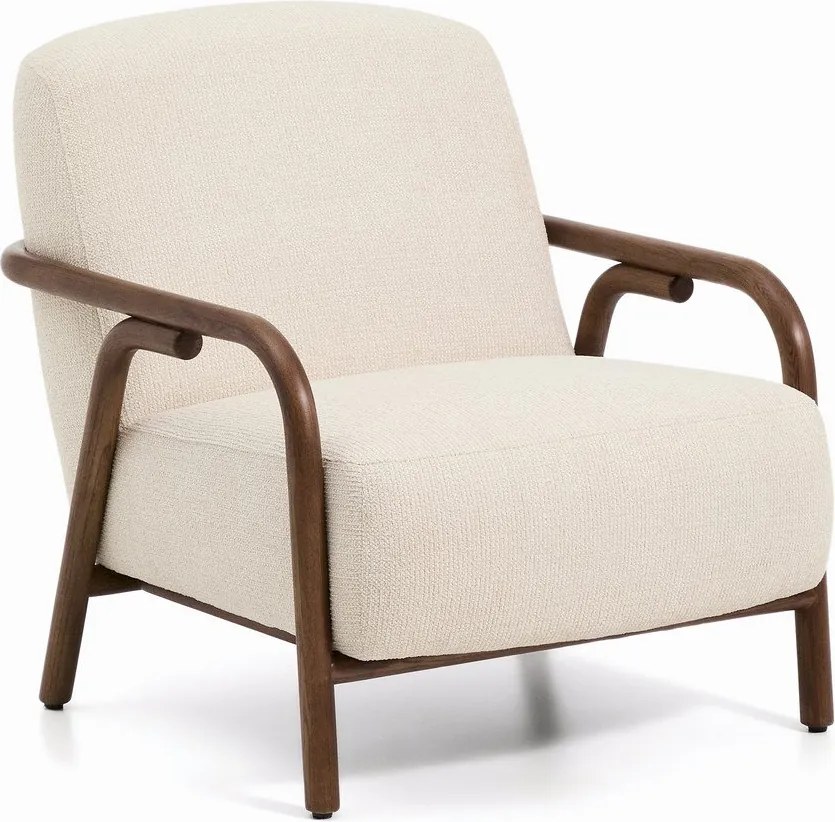 Bézs zsenília fotel Sylo – Kave Home