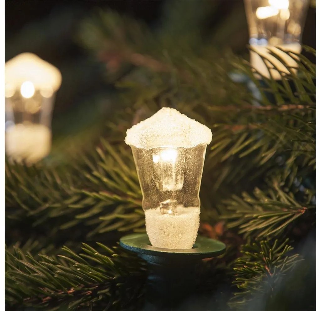 Karácsonyi lánc LANTERN 12xE10/10,7m meleg fehér