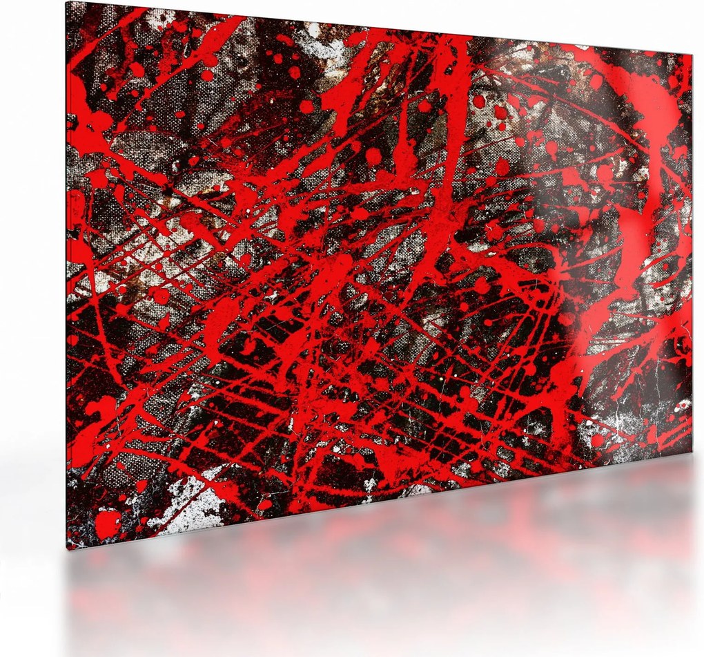 Kép - kifejező absztrakciók (üvegen) (70x50 cm)