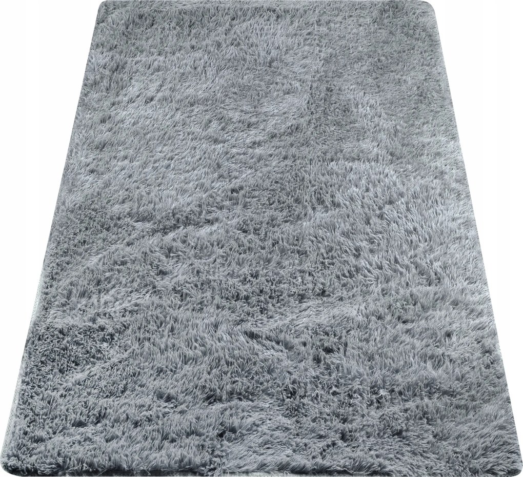Shaggy Szőnyeg Szürke 120X170 CM Plüss Bolyhos Divatos Hálószoba Nappali