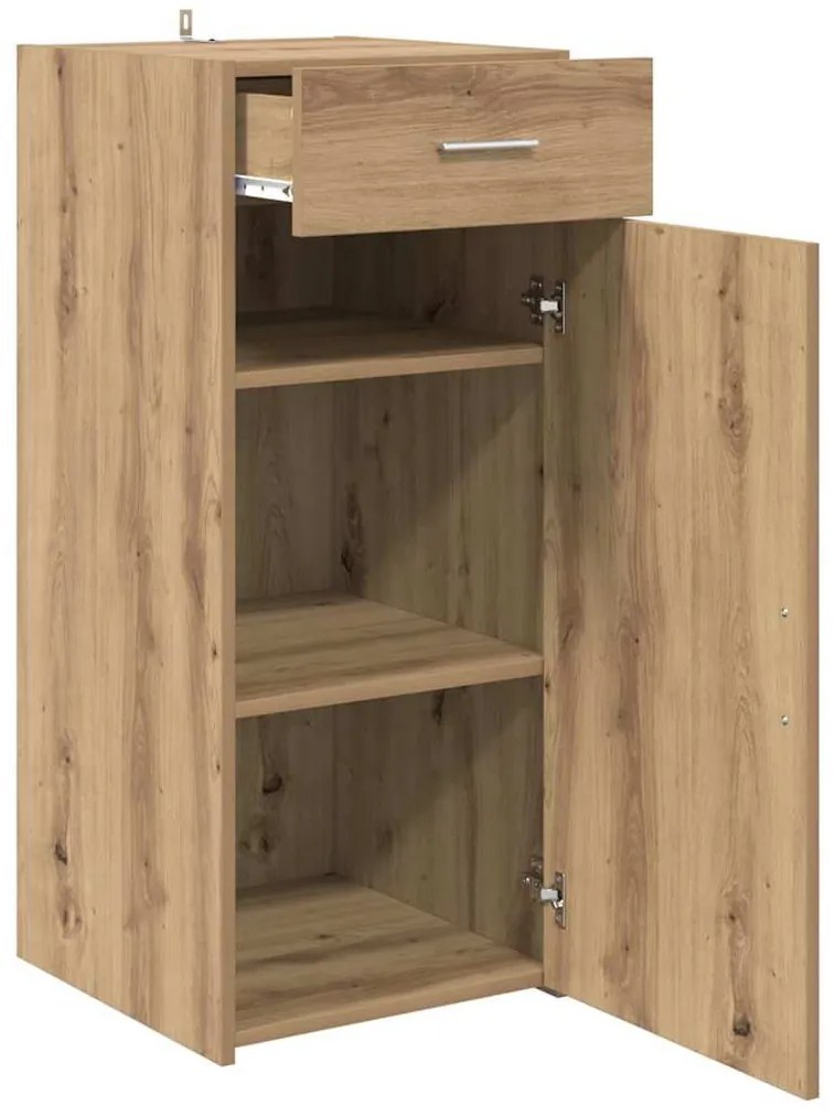 Széf fiókkal Musta tammi 42.5 x 40 x 93 cm Faanyag