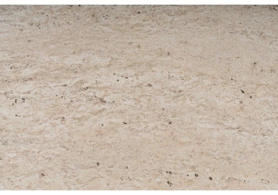 Dohányzóasztal Asude - Fekete, Travertine