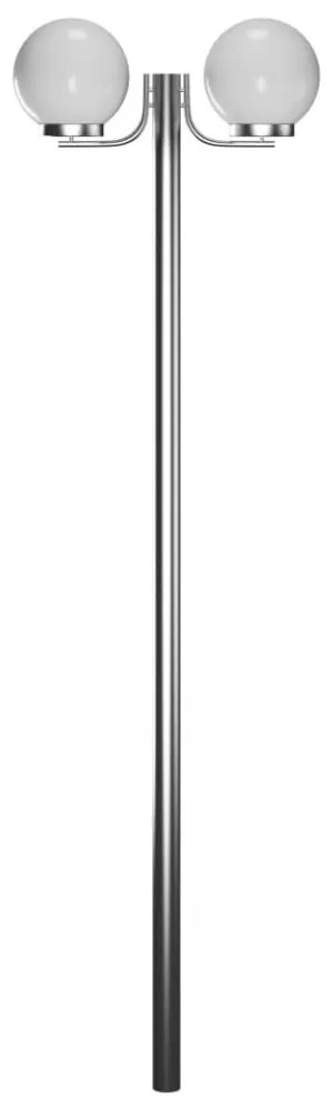 kerti lámpaoszlop 2 burával 220 cm