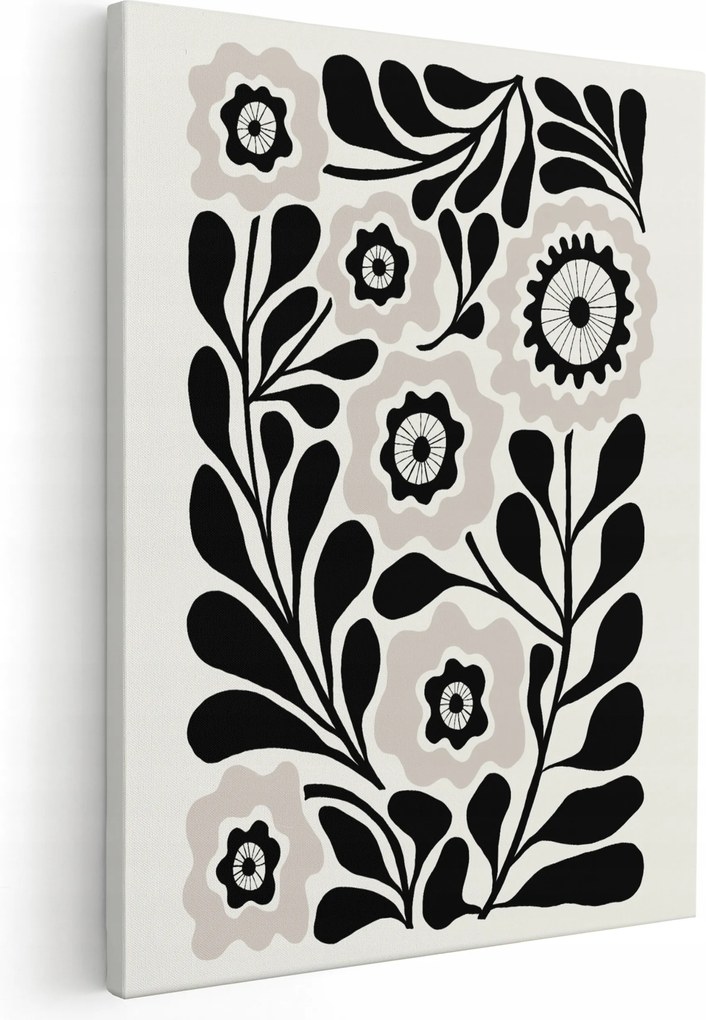 Vászonkép Nappali Képek Virágok Virág Fekete Fehér *sok minta*