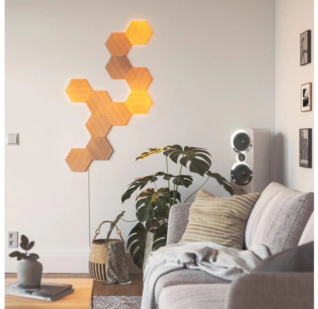 Nanoleaf Nanoleaf NL52-E-0001HB-3PK - KÉSZLET 3x LED Dimmelhető panel HEXAGONS LED/2W/230V NL0030