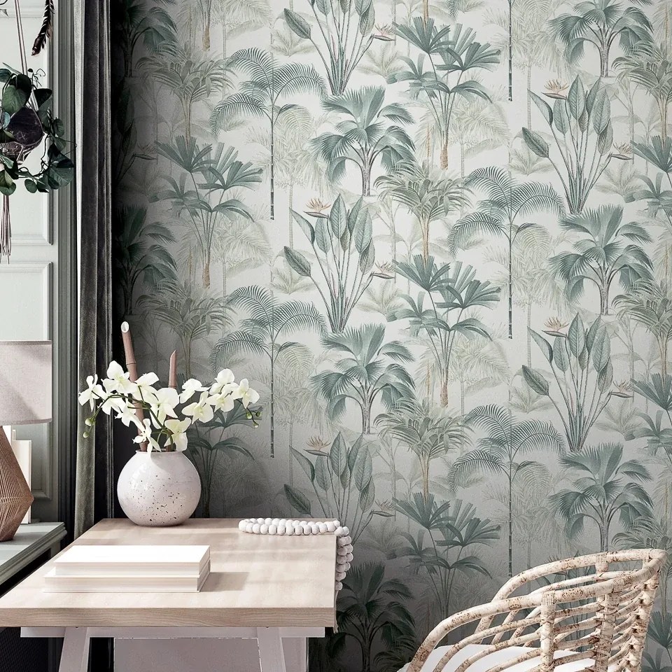 Arthouse Signature 1 King Palm Trees zöld fa mintás papír tapéta – 922908