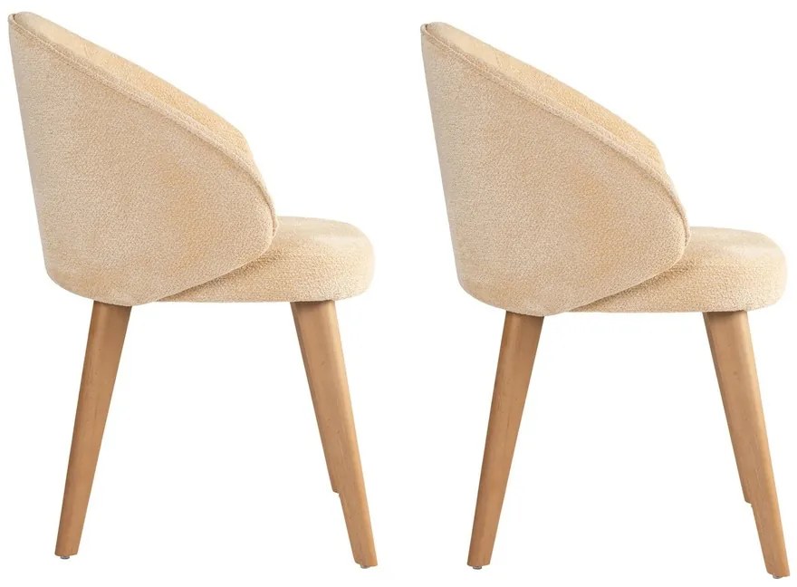Bentley Beige and Light Oak étkezőszék szett, 2 db