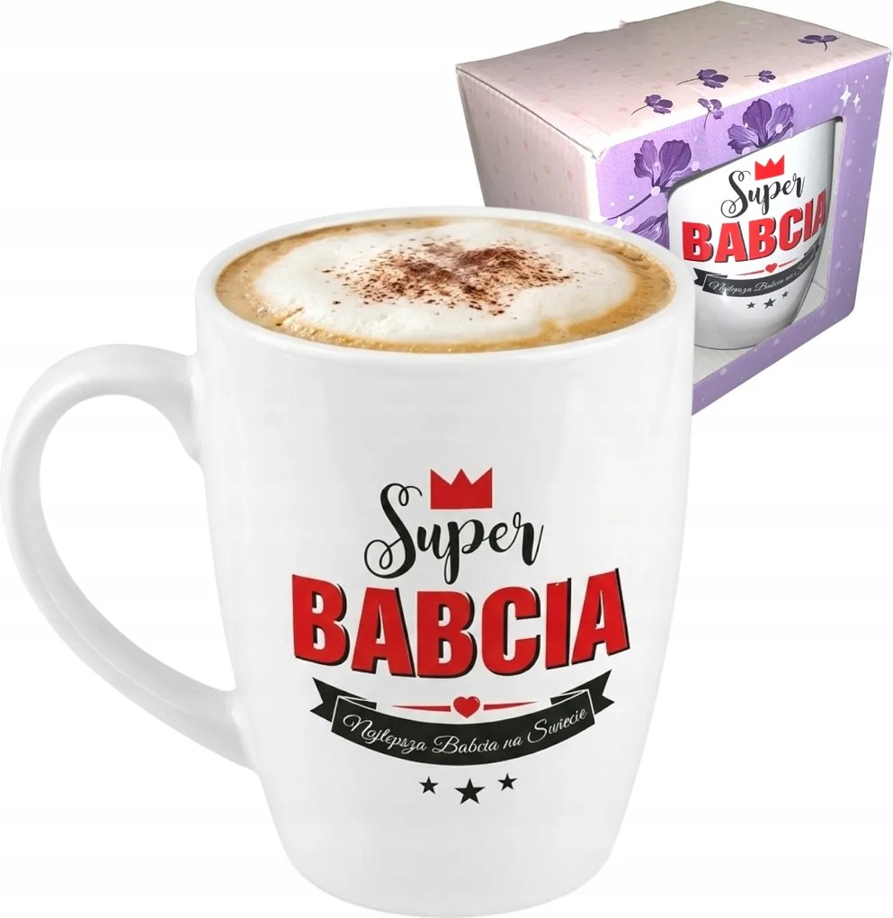 Nagymama Bögre 300 ML Dobozban Ajándék Nagymama Nap Születésnap Névnap