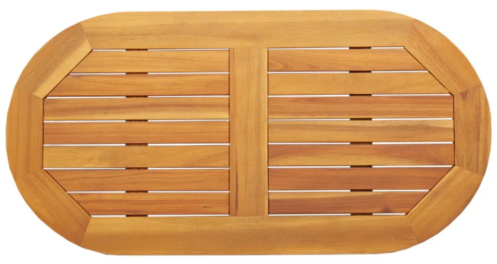 Asztallap 90x45x2,2 cm Ovális Tömör Fa Akác