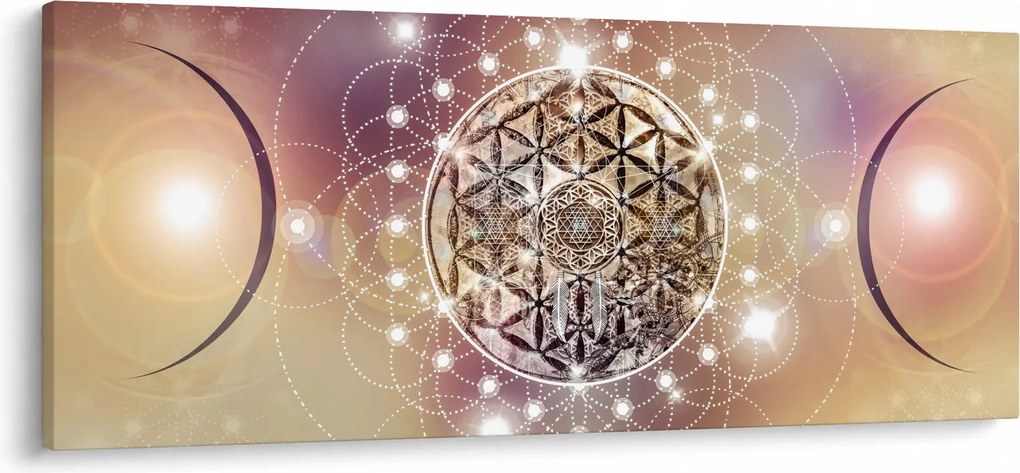 Kép - Mandala elemekkel (120x50 cm)
