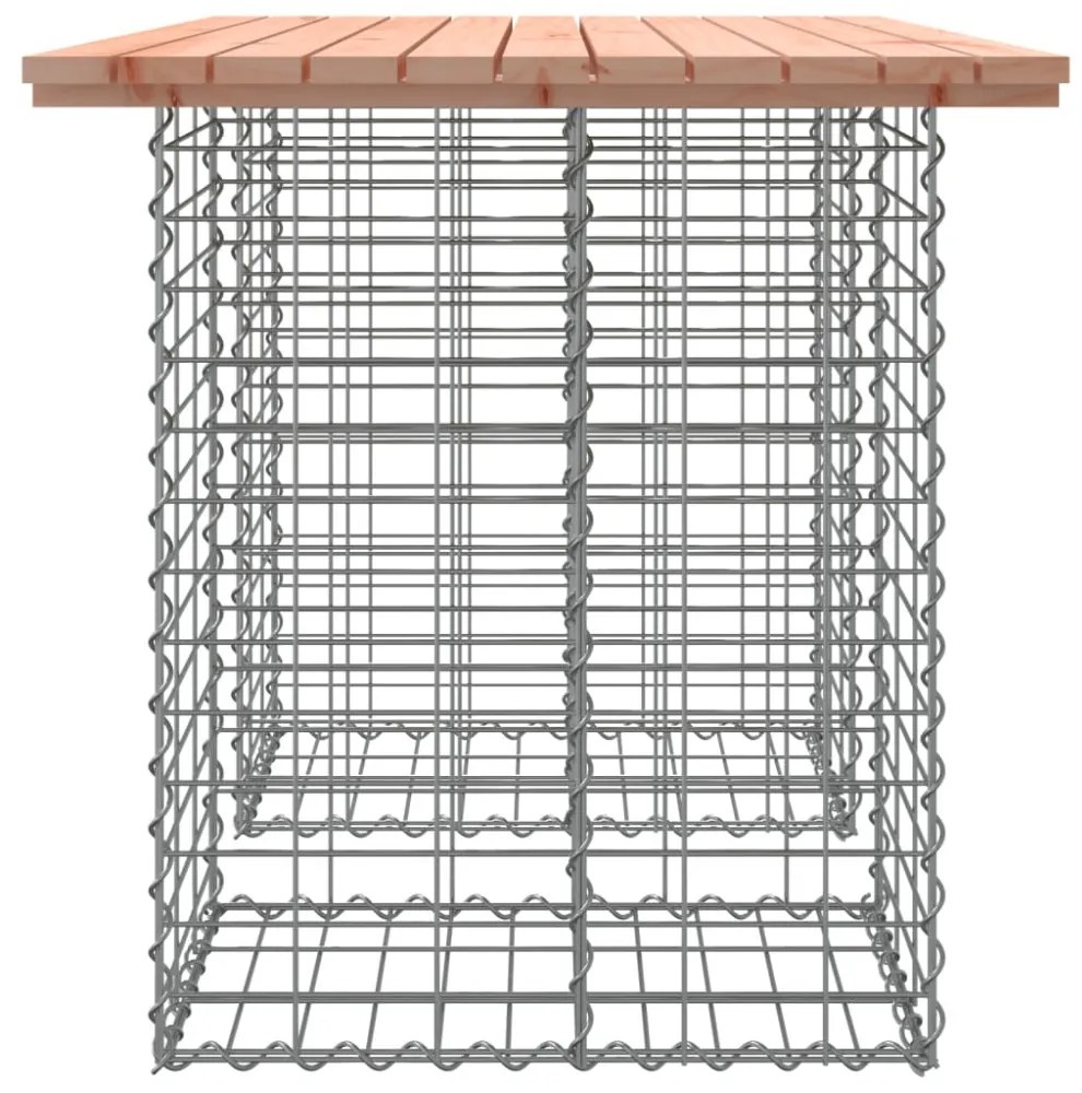 tömör duglászfenyő gabion kerti pad 100x70x72 cm