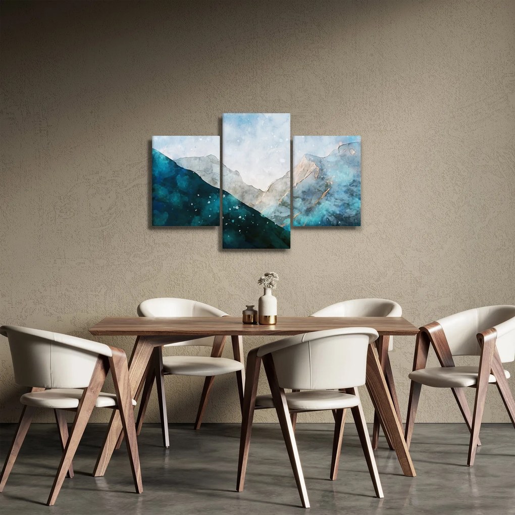 Kép - Hegyek rajza (90x60 cm)