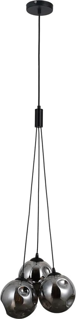 Italux modern függeszték perlos matt fekete grafit itxpnd-54456-3ahbsmg