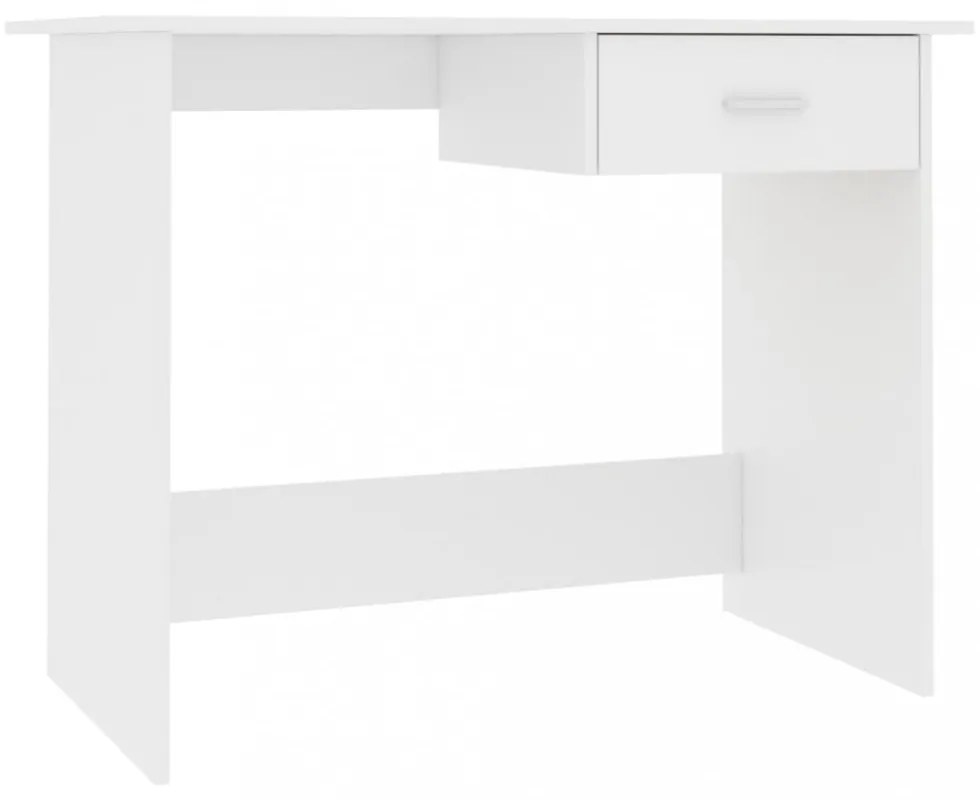 fehér szerelt fa íróasztal 100 x 50 x 76 cm