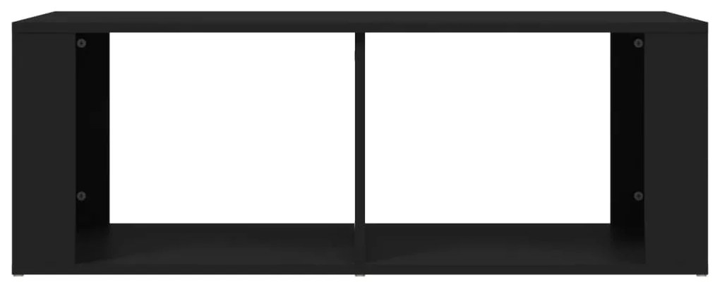 Fekete szerelt fa dohányzóasztal 100 x 50 x 36 cm