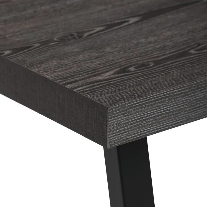 Bővíthető Étkezőasztal 160–240×90 cm, Laminált Szürke Tölgy. GREY
