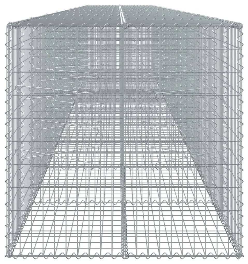 horganyzott vas gabion kosár fedéllel 1000 x 100 x 100 cm