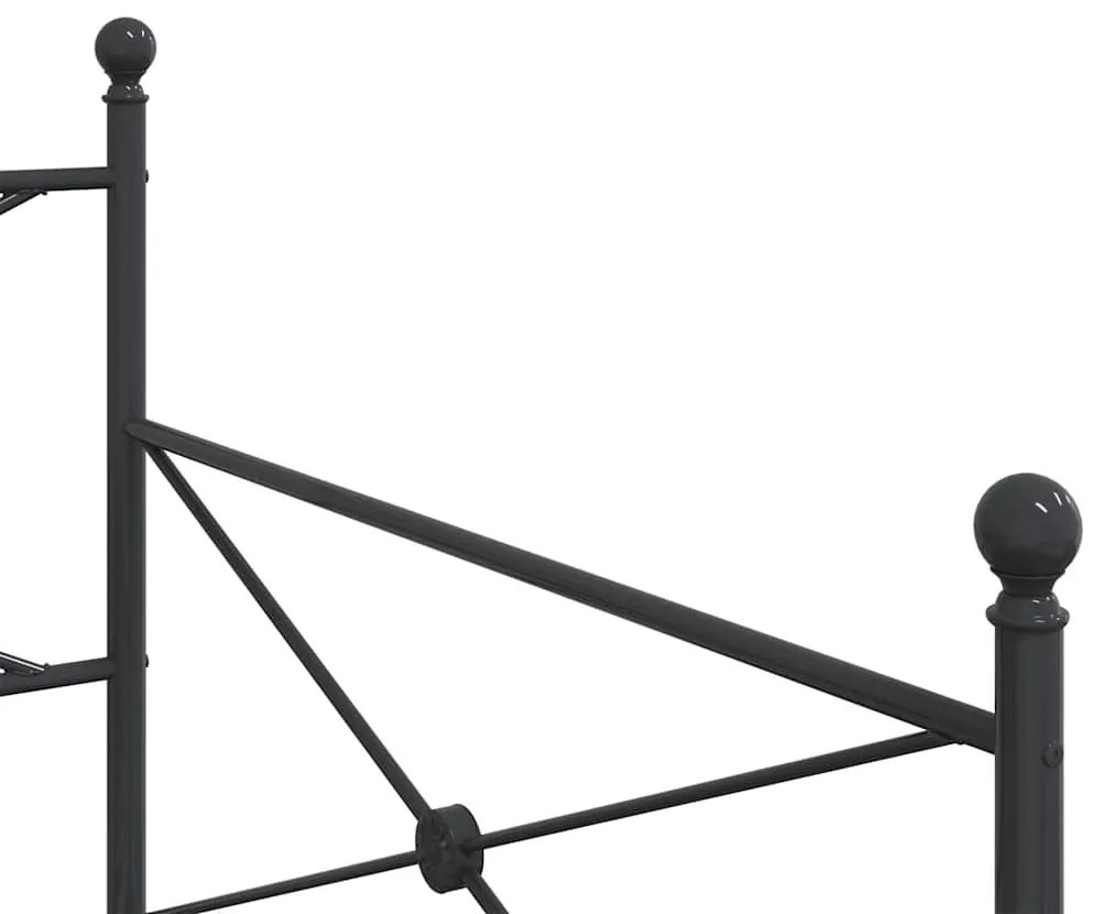 kanapéágy matrac nélkül fekete 107x203 cm acél