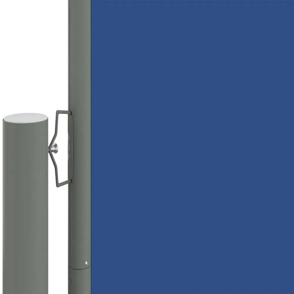 kék behúzható oldalsó napellenző 220 x 600 cm