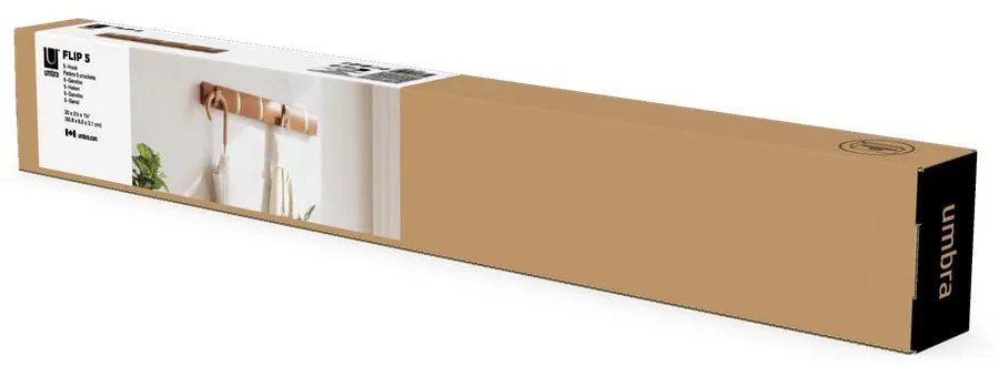 Barna nyárfa fali fogas Flip – Umbra