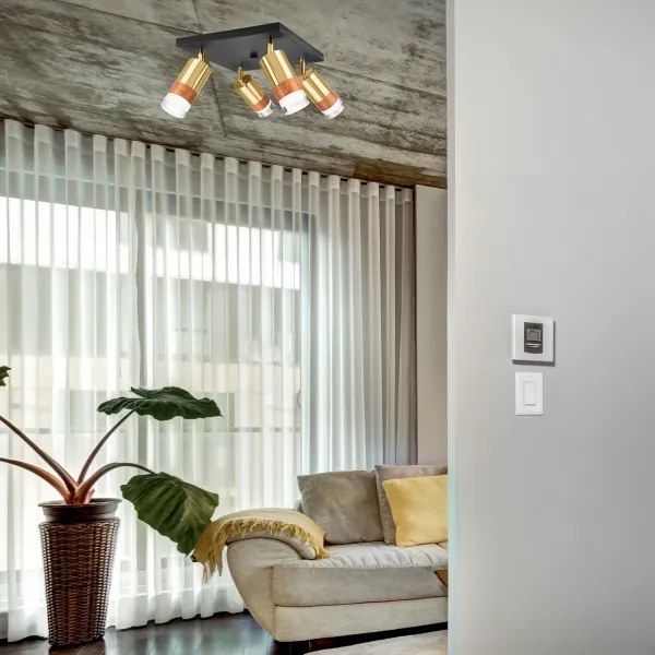 Spotlámpa AURORA 4xGU10/10W/230V