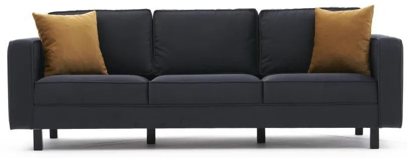 3 személyes kanapé Kale Velvet - Antracit