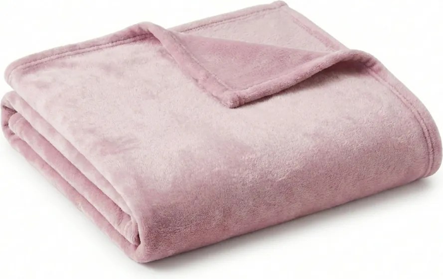 Mikroszálas takaró SOFT, púderrózsaszín Méret: 160 x 200 cm
