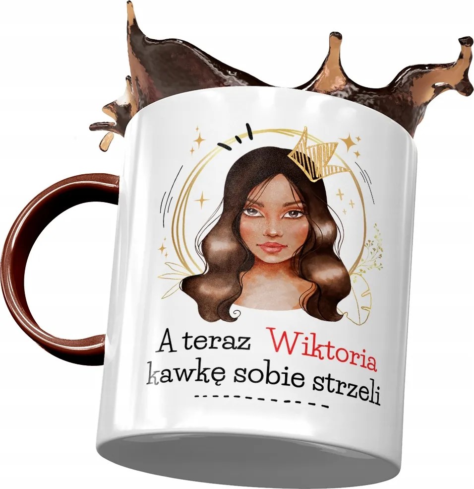 Bordó Bögre Viktória Barátnőknek Ajándék Nyomtatott Fotóval