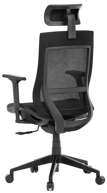 Fekete Hálós Irodai Szék, Szinkron Mechanikával. KA-W002 BK