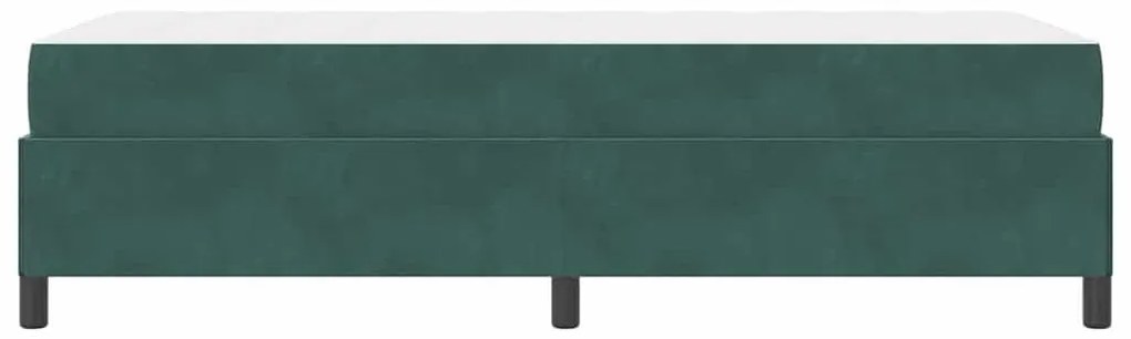 Ágykeret Sötétzöld és zöld és fehér 80 x 200 cm Bársony