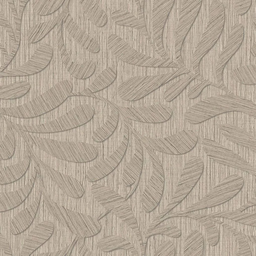 Decoprint Terra Nova Marquetry barna-szürke faerezetes texturált vlies tapéta – TN29051