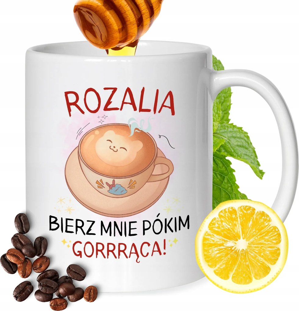 Bögre Rozáliának Barátnőknek Ajándék Nyomtatott Fehér 330ml