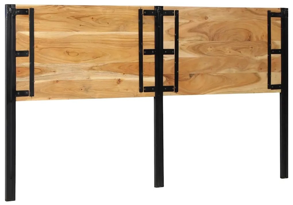 tömör fa akác és vas fejtámla 180 cm
