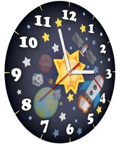 Gyerek óra Világűr 30x30cm ZD5363A_1OD