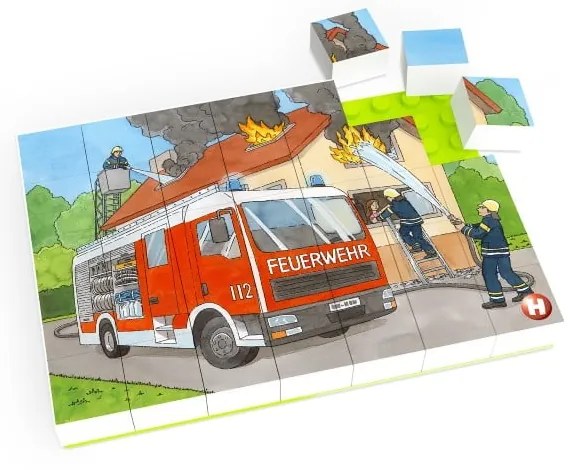 Tűzoltóság puzzle gyerekeknek - Hubelino