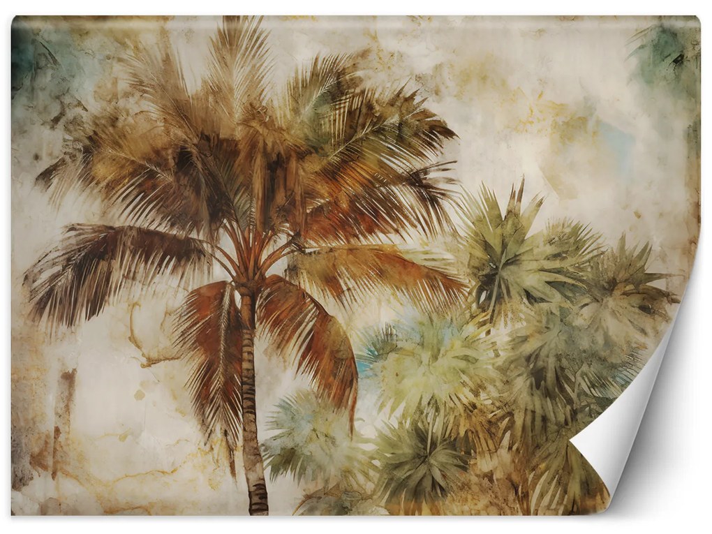 Gario Fotótapéta Retro trópusi pálmafák Anyag: Vlies, Méret: 300 x 210 cm