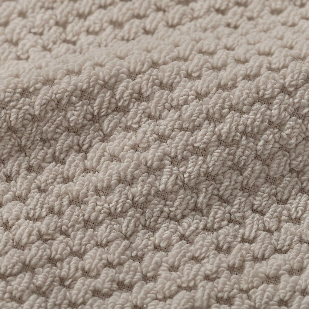 Goldea pamut frotír törölköző / fürdőlepedő micro pure - szürkésbarna 70 x 140 cm