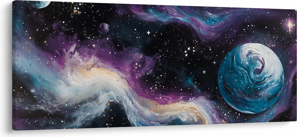 Kép - Festett univerzum (120x50 cm)