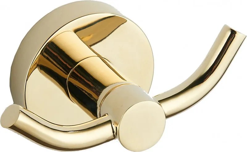 Mexen Remo kettős törölköző akasztó, arany - 70507352-50