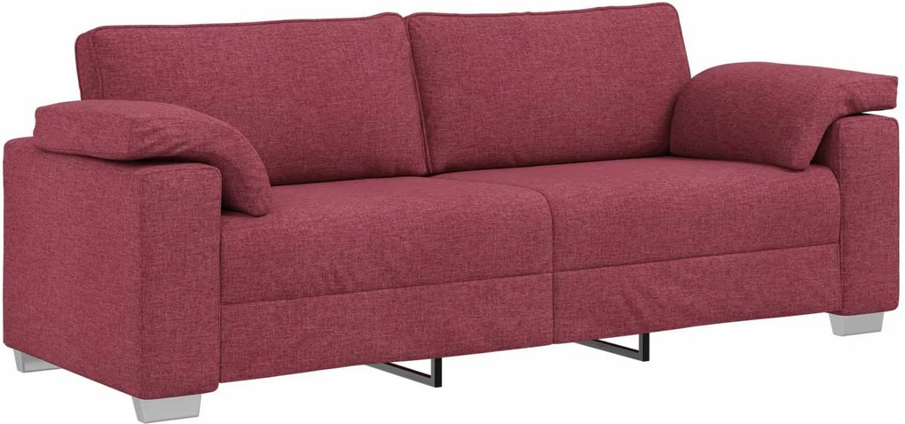 vidaXL Kanapé Bordó 219 x 80 x 82 cm szövet