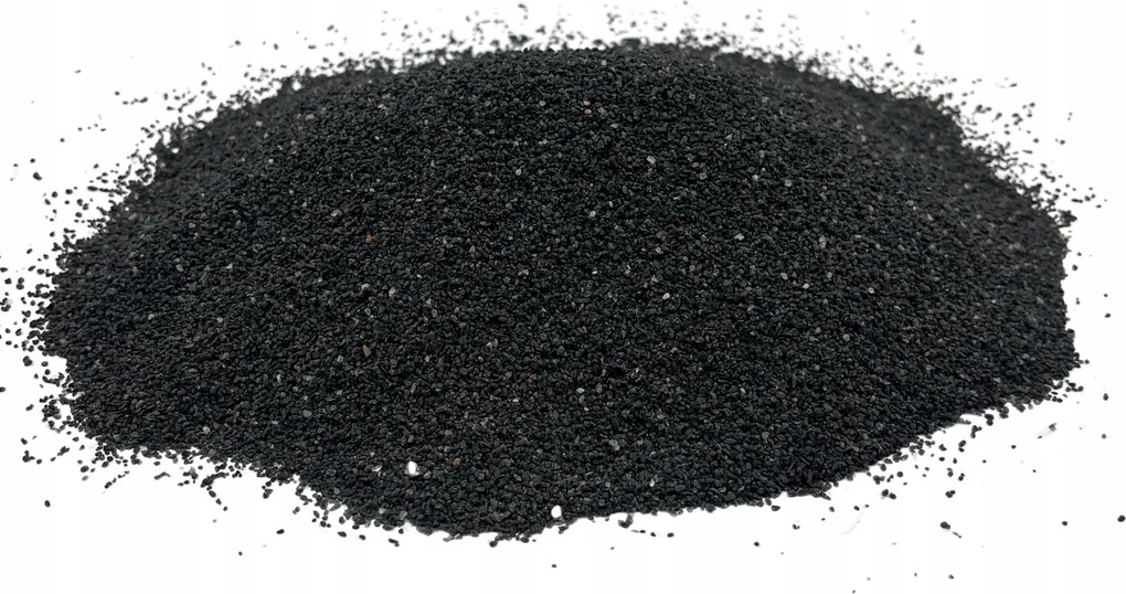 Természetes Kvarc Homok Fekete 0,4-0,8 mm 1 kg