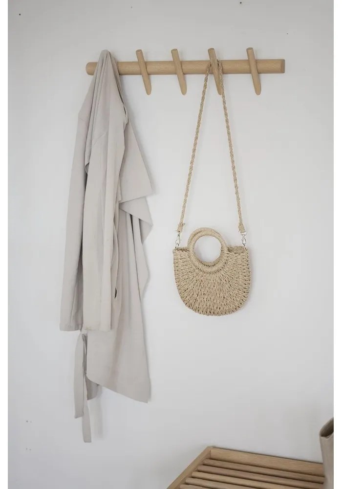 Natúr színű tölgyfa fali fogas Hillmond – Rowico