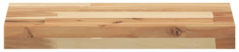 olajbevonatú tömör akácfa függőpolc 60 x 20 x 4 cm