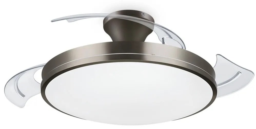 Philips-LED Mennyezeti lámpa ventilátorral LED/35W/230V 5500/4000/2700K + távirányító  nikkel