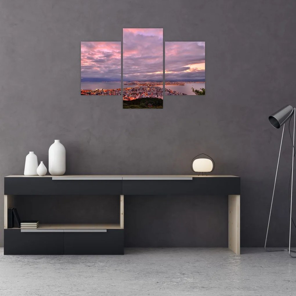 Kép - Alkonyat a város felett (90x60 cm)