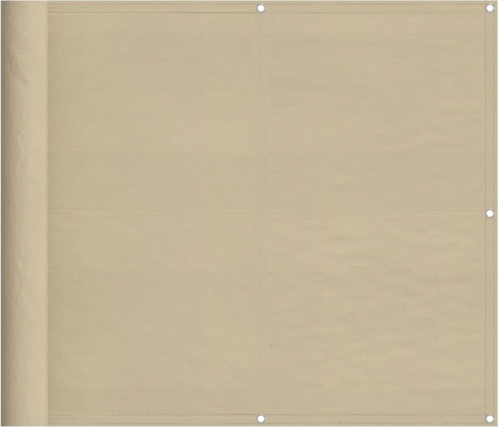 vidaXL bézs 100% oxford poliészter erkélyparaván 90 x 800 cm