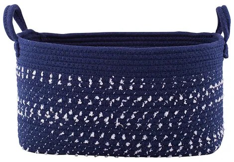 Altom Dark blue pamut szögletes kosár, 24 x 34 x 18 cm, M