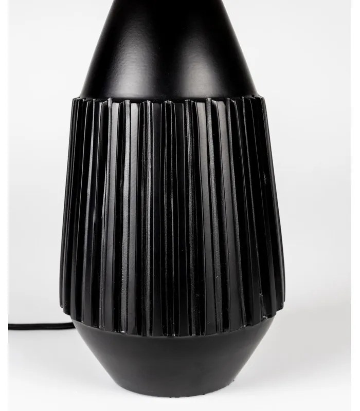 Fekete-bézs asztali lámpa Aysa - White Label